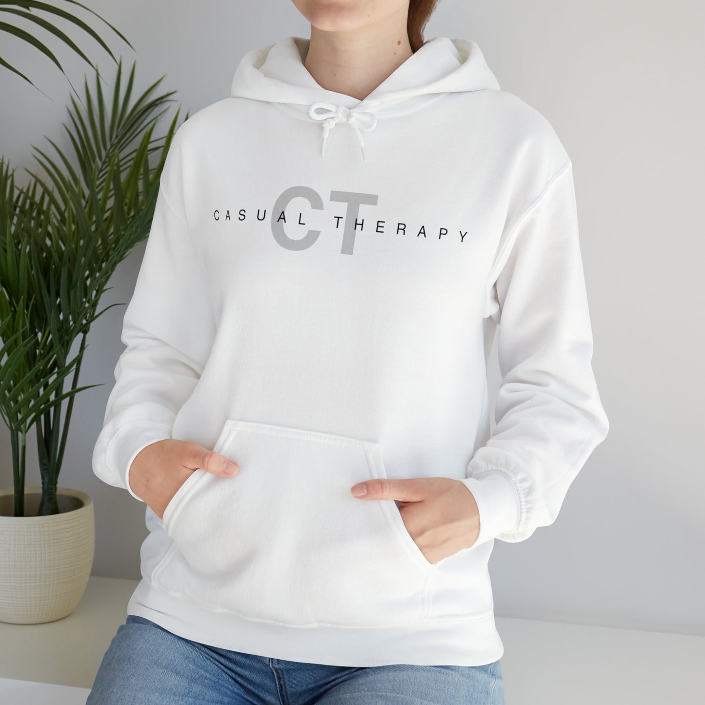 Casual Therapy Classic Logo - Unisex Heavy Blend⢠Hooded Sweatshirt - Casual Therapy