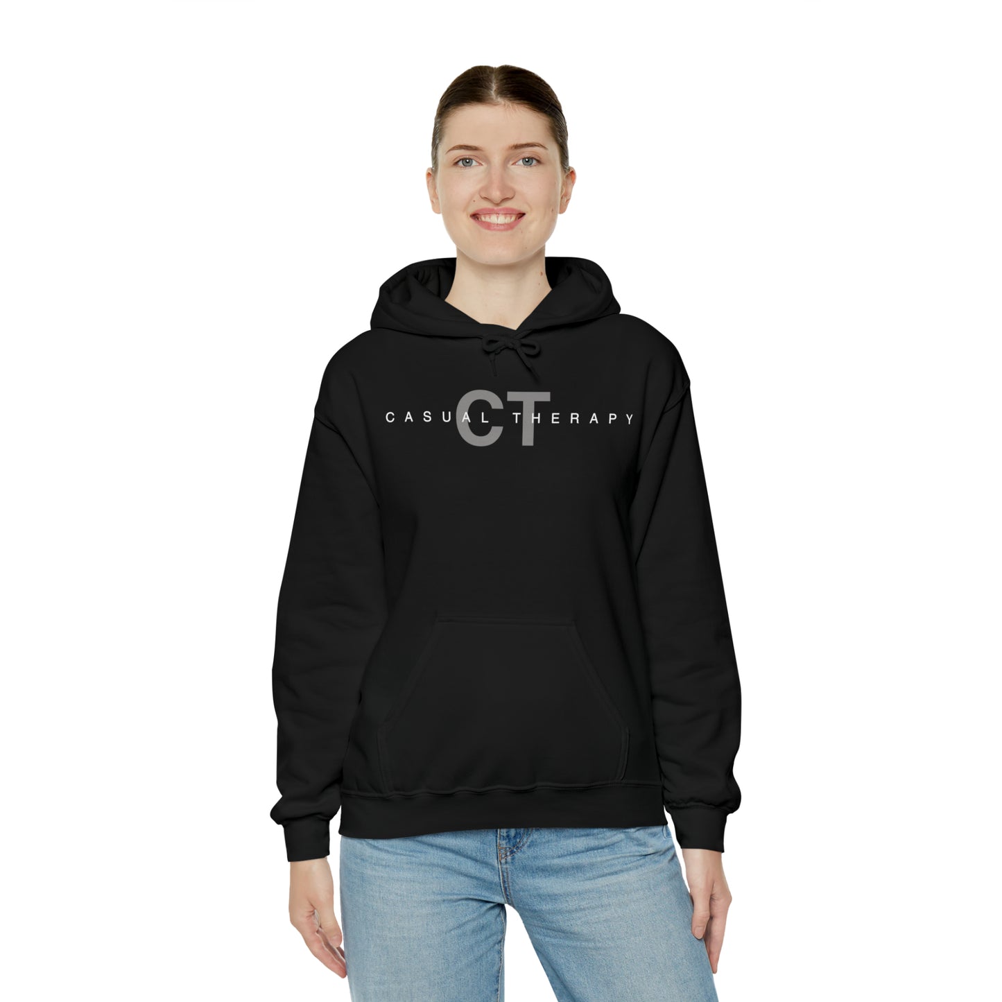 Casual Therapy Classic Logo - Unisex Heavy Blend⢠Hooded Sweatshirt - Casual Therapy