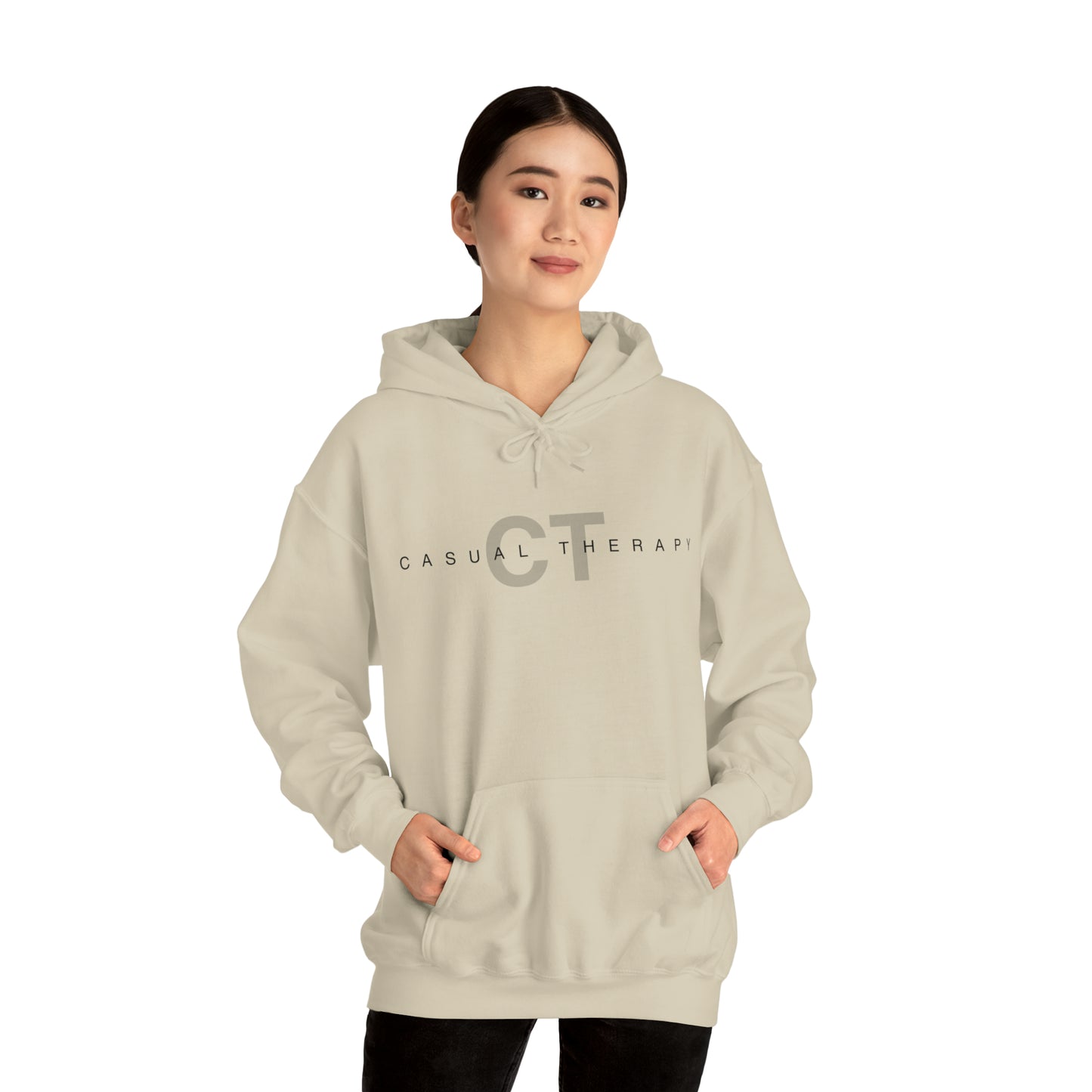 Casual Therapy Classic Logo - Unisex Heavy Blend⢠Hooded Sweatshirt - Casual Therapy