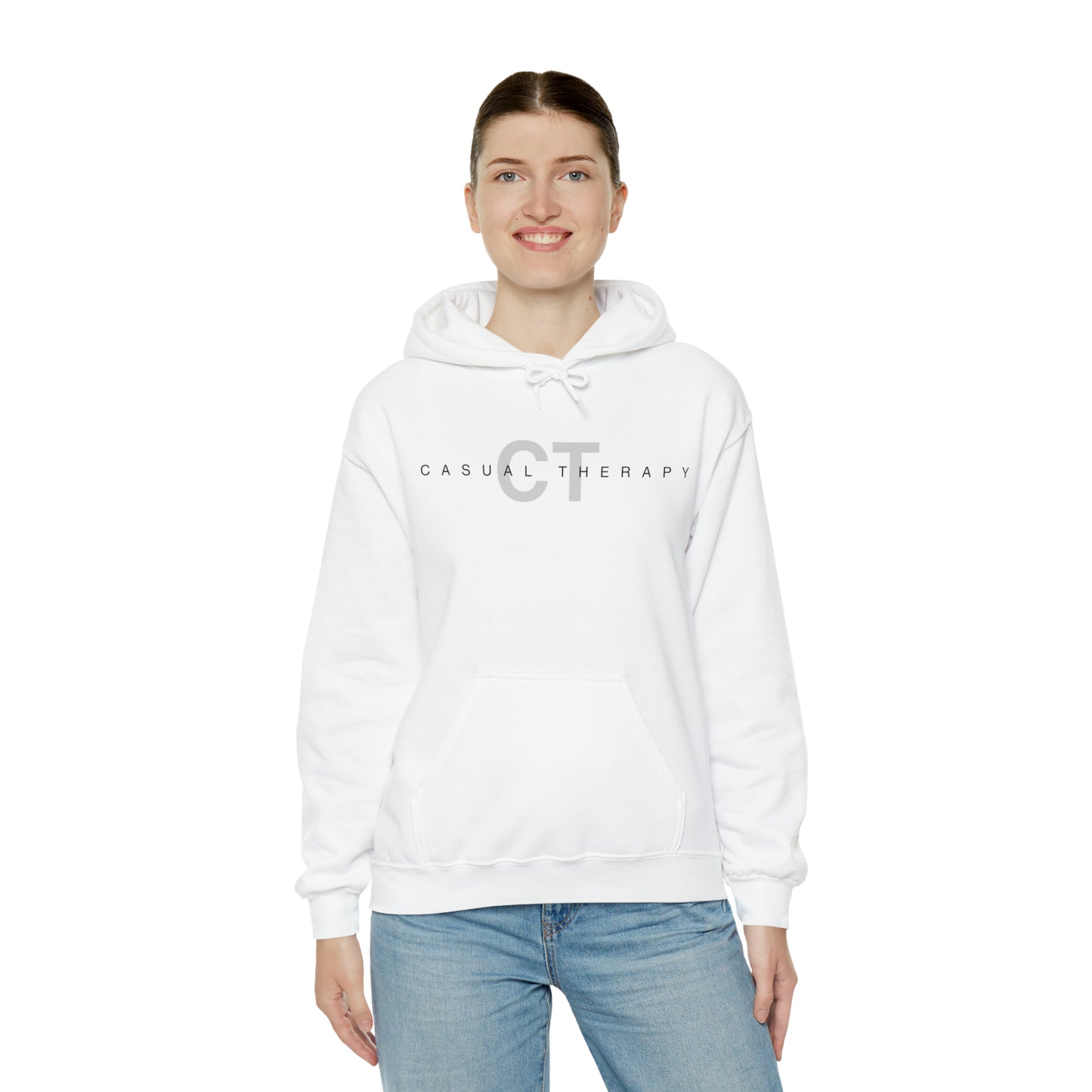 Casual Therapy Classic Logo - Unisex Heavy Blend⢠Hooded Sweatshirt - Casual Therapy