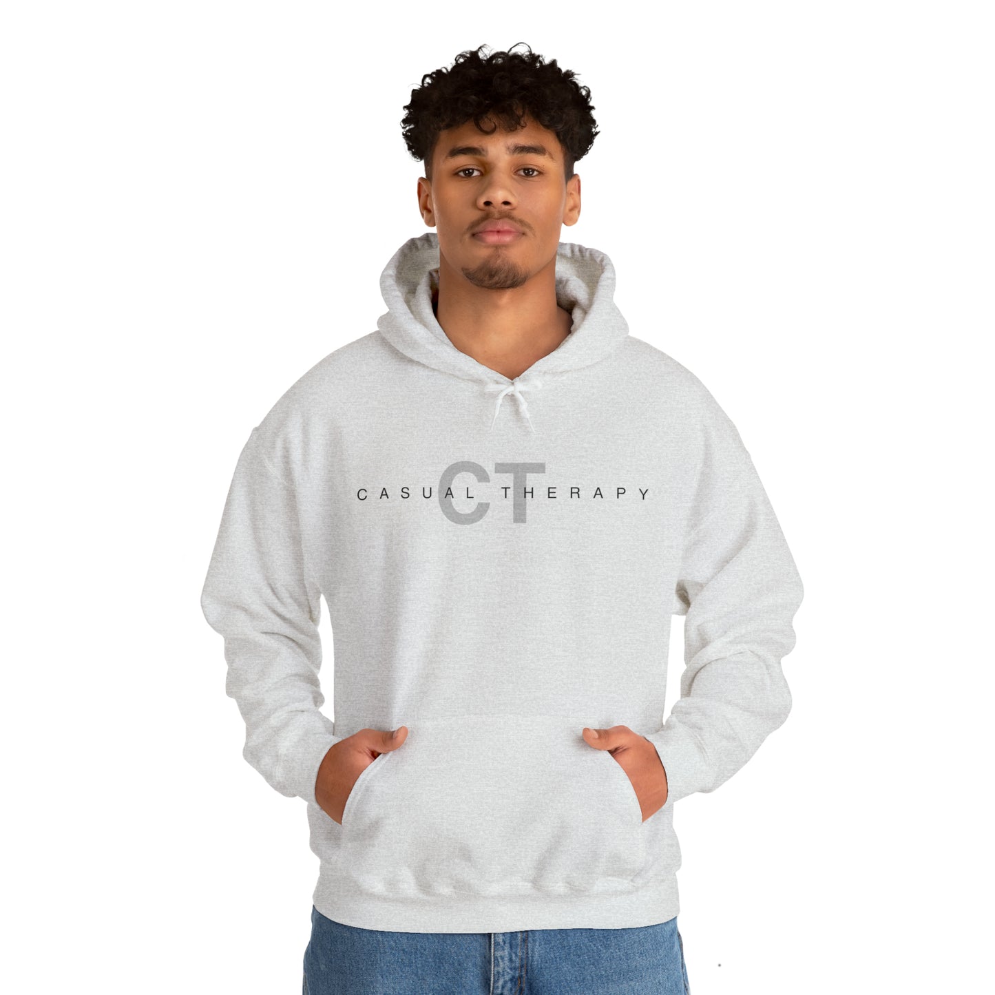 Casual Therapy Classic Logo - Unisex Heavy Blend⢠Hooded Sweatshirt - Casual Therapy