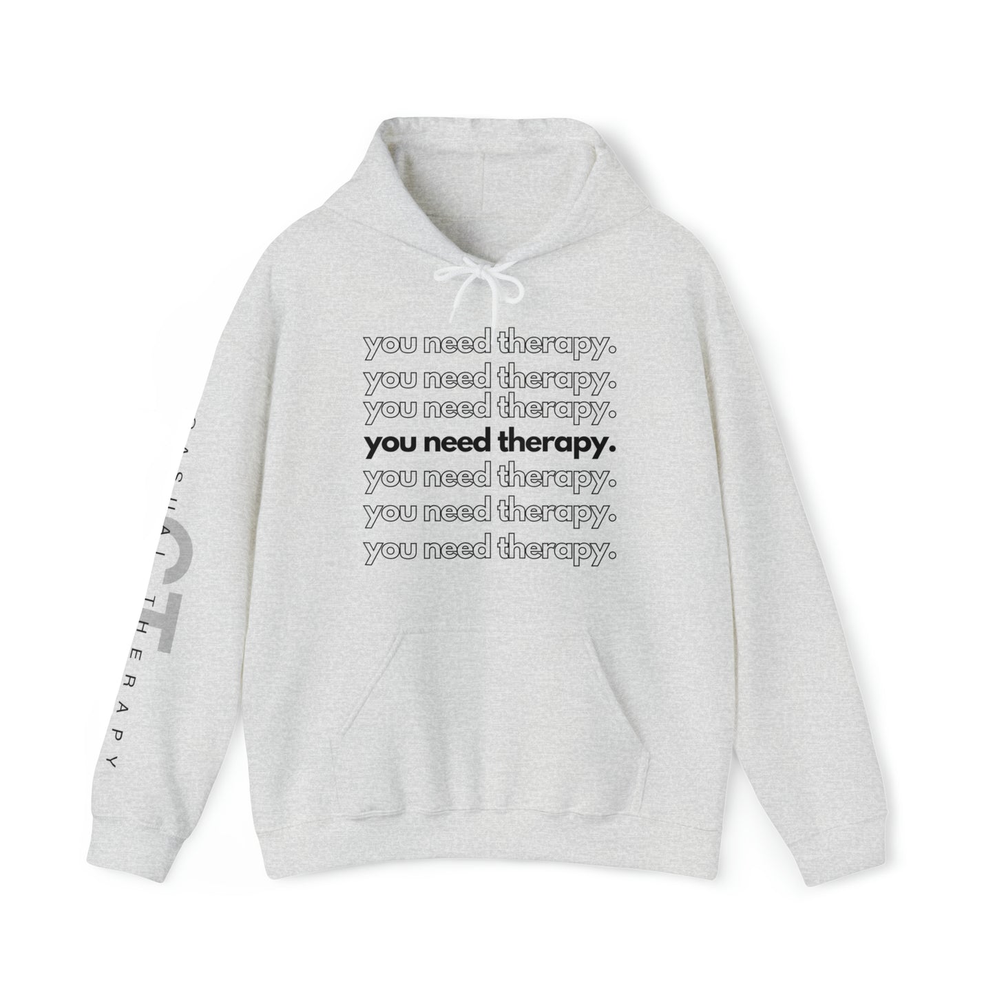 You Need Therapy Repeater - Unisex Heavy Blend⢠Hooded Sweatshirt - Casual Therapy