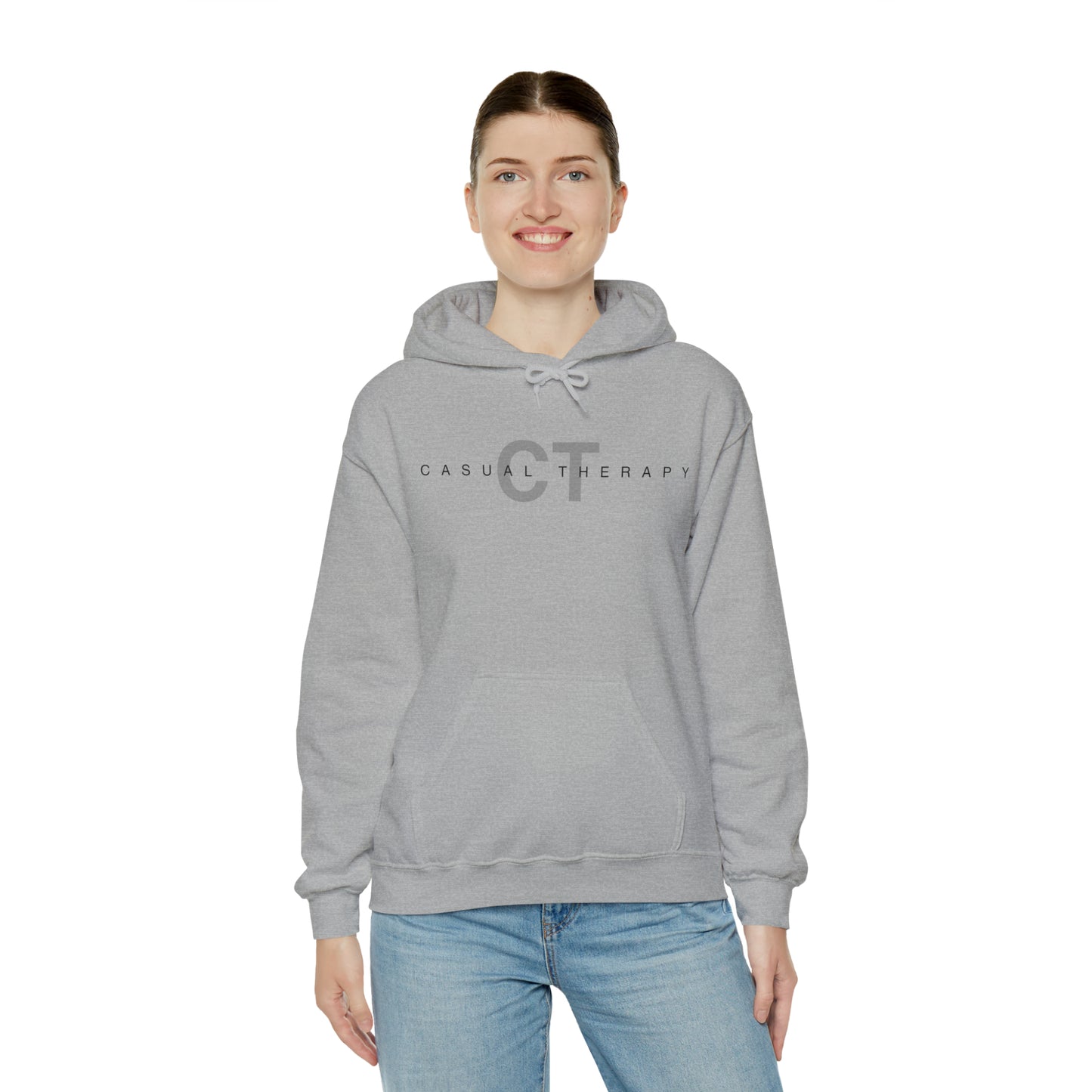 Casual Therapy Classic Logo - Unisex Heavy Blend⢠Hooded Sweatshirt - Casual Therapy