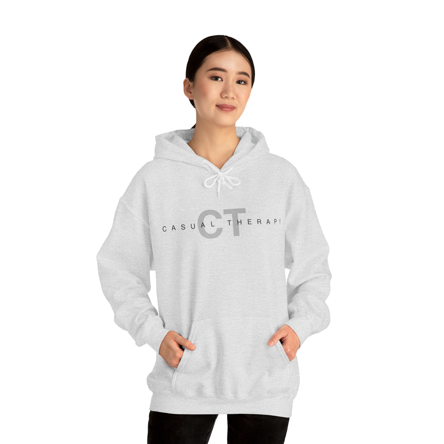 Casual Therapy Classic Logo - Unisex Heavy Blend⢠Hooded Sweatshirt - Casual Therapy