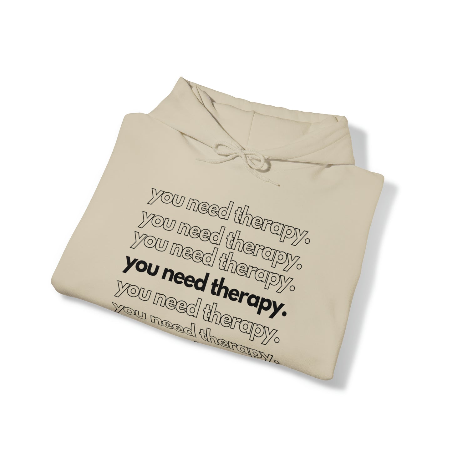 You Need Therapy Repeater - Unisex Heavy Blend⢠Hooded Sweatshirt - Casual Therapy