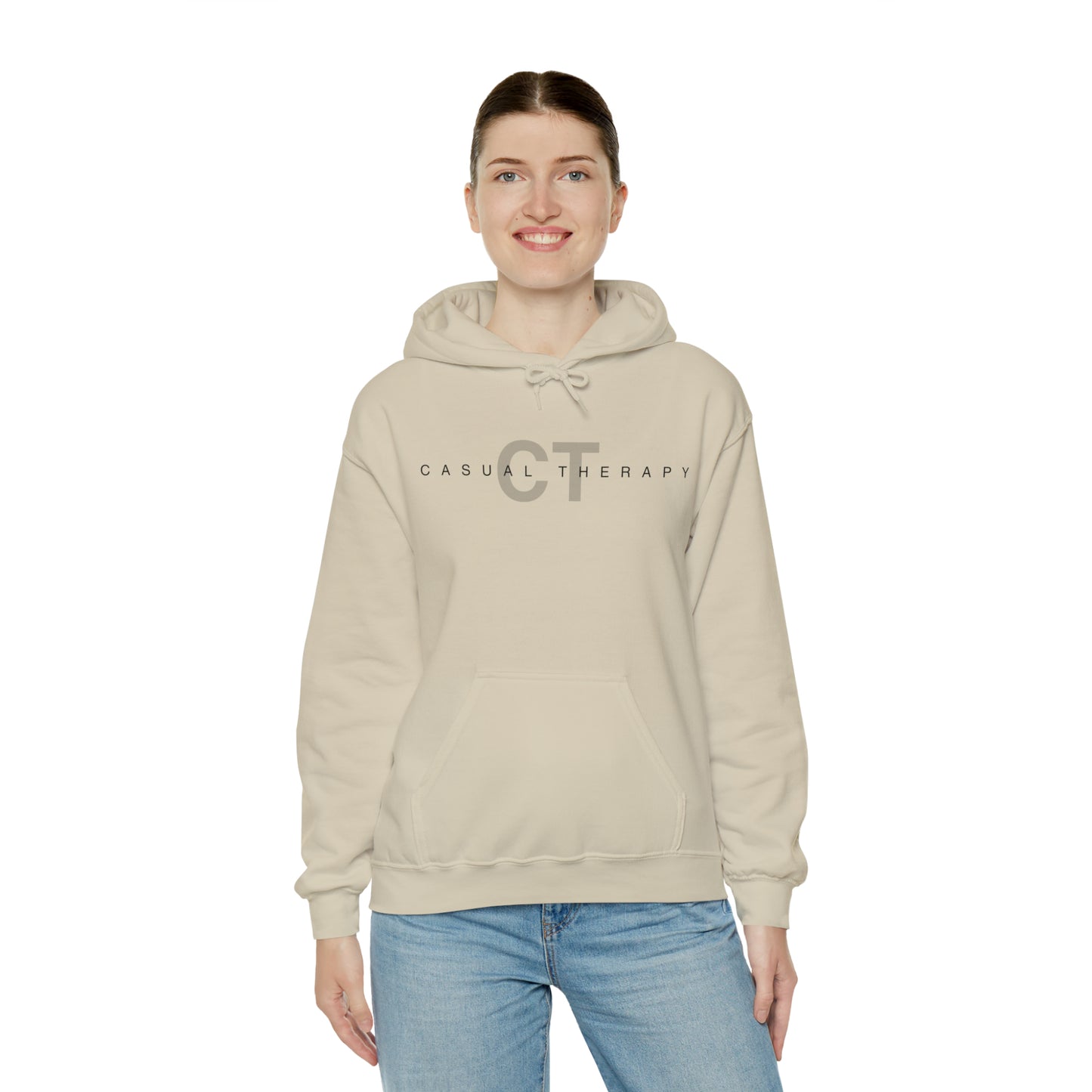 Casual Therapy Classic Logo - Unisex Heavy Blend⢠Hooded Sweatshirt - Casual Therapy