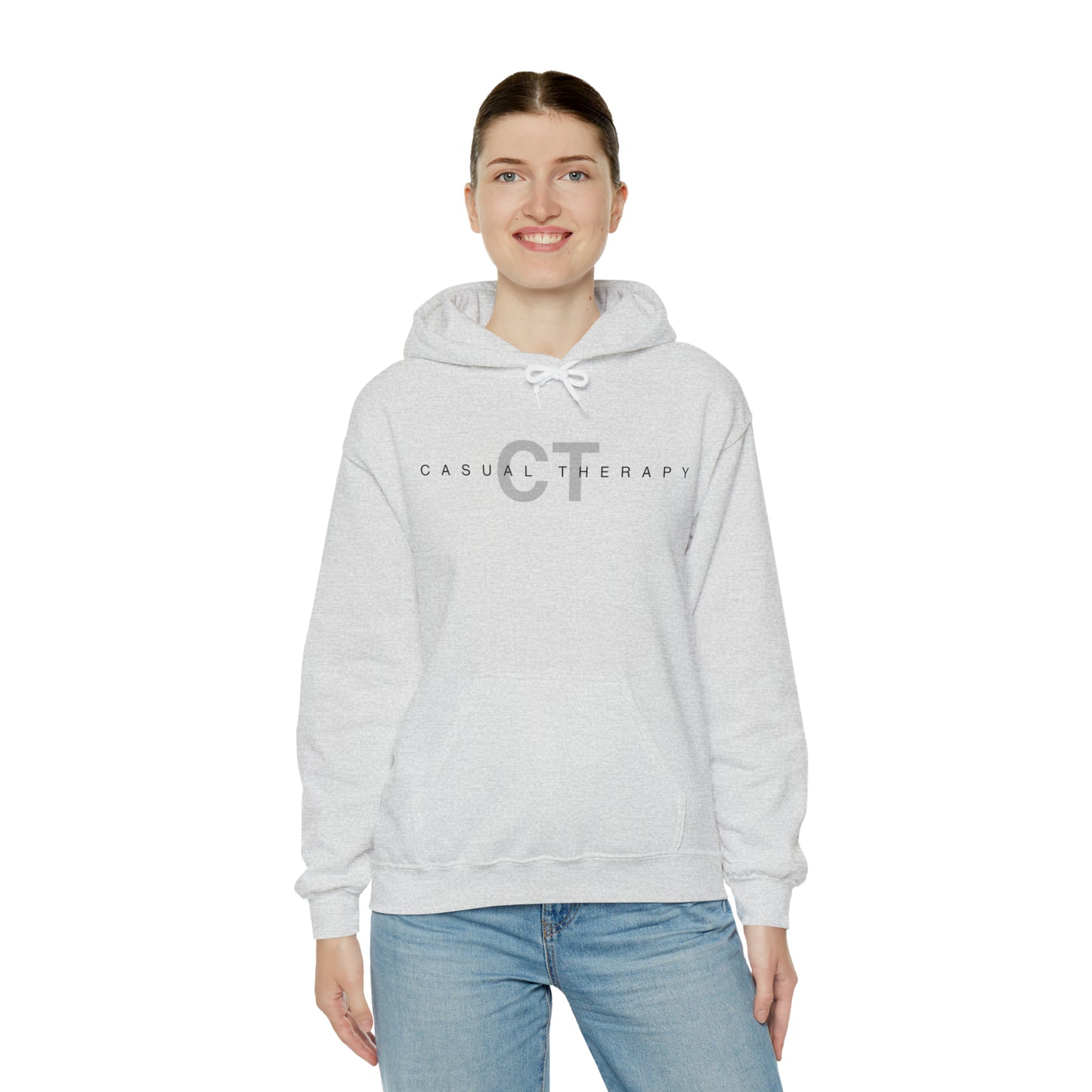 Casual Therapy Classic Logo - Unisex Heavy Blend⢠Hooded Sweatshirt - Casual Therapy
