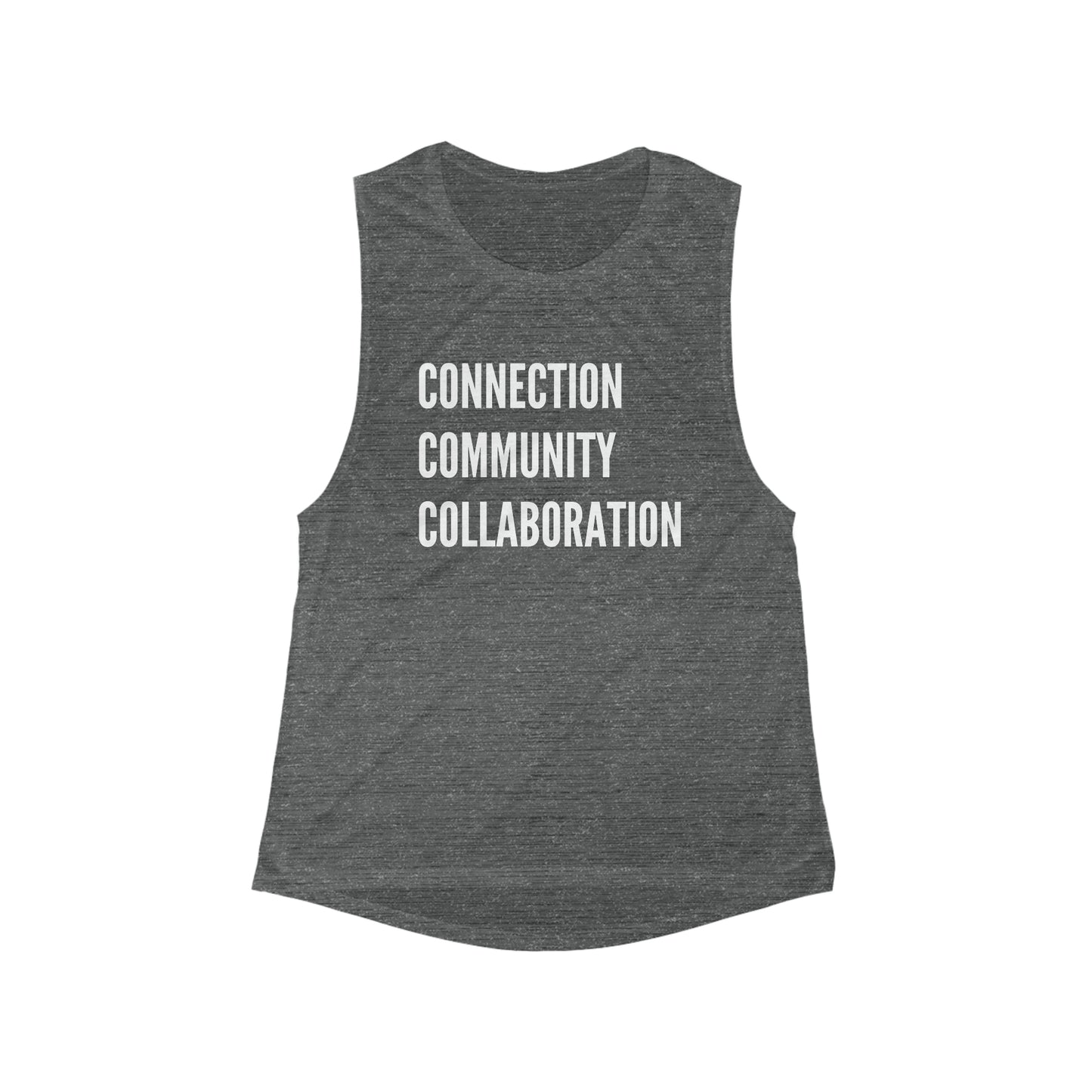 Connection Community Collaboration - Flowy Scoop Muscle Tank - Casual Therapy