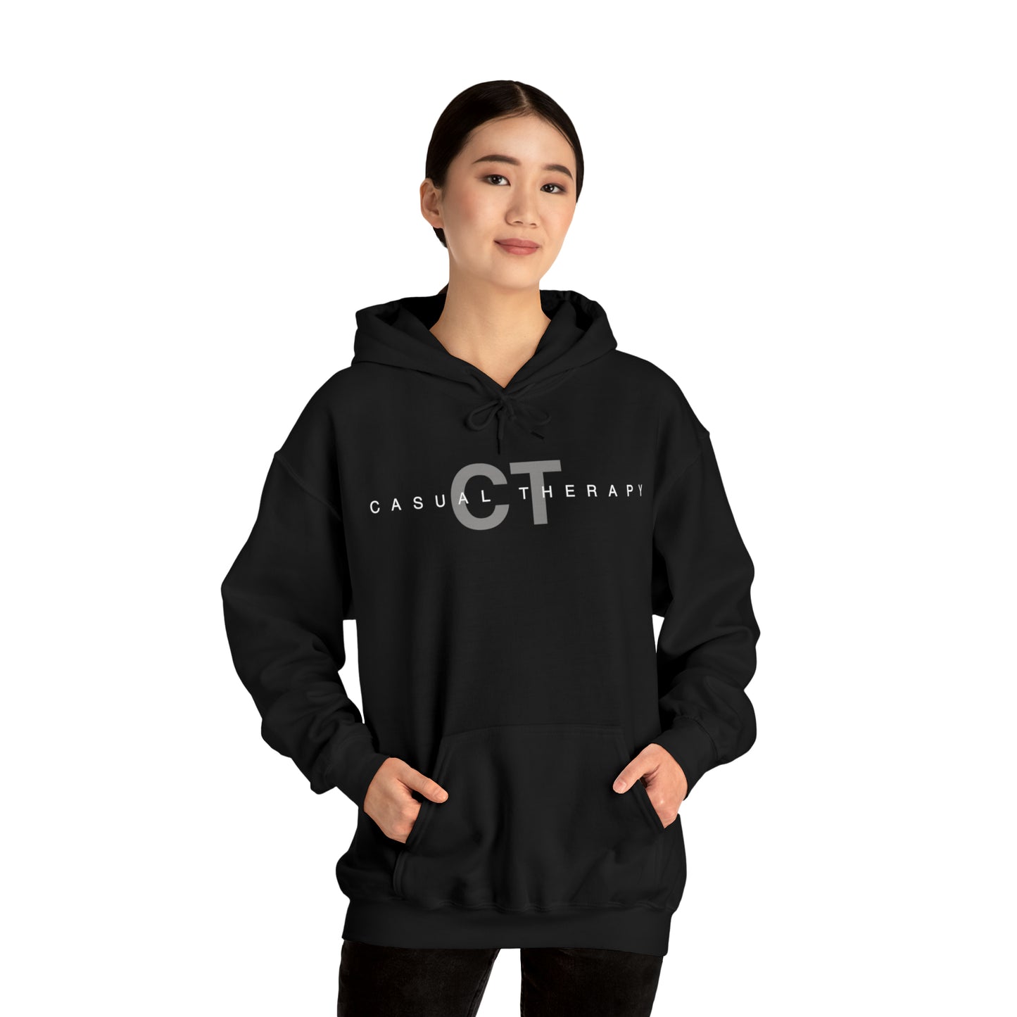 Casual Therapy Classic Logo - Unisex Heavy Blend⢠Hooded Sweatshirt - Casual Therapy