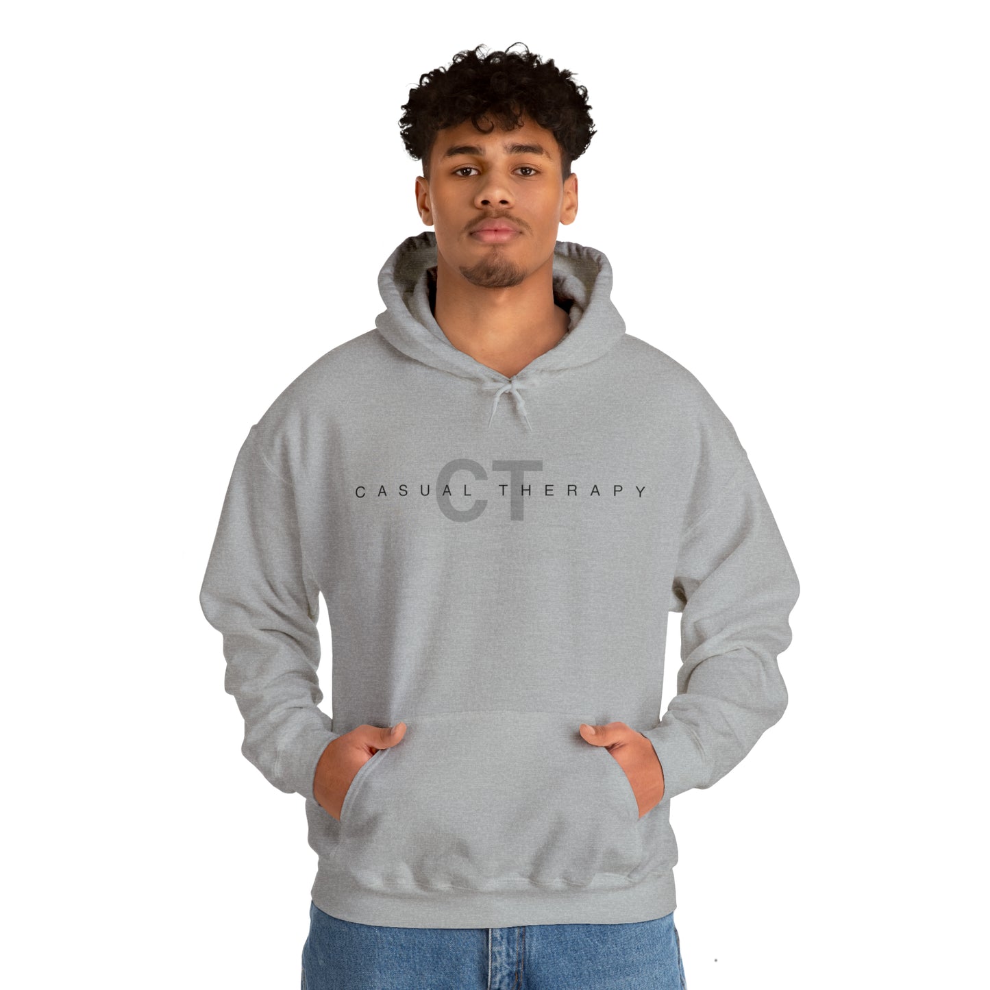Casual Therapy Classic Logo - Unisex Heavy Blend⢠Hooded Sweatshirt - Casual Therapy