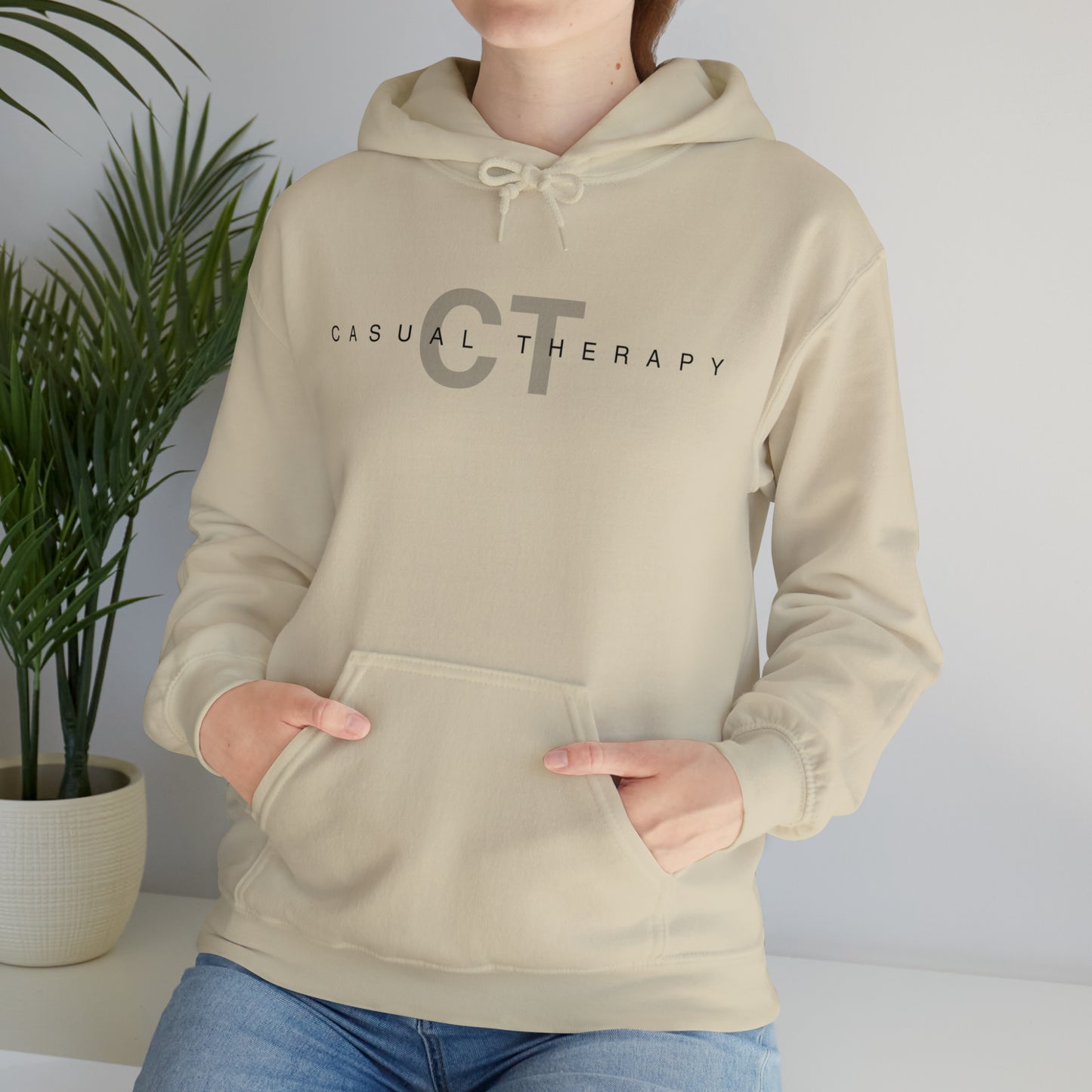 Casual Therapy Classic Logo - Unisex Heavy Blend⢠Hooded Sweatshirt - Casual Therapy