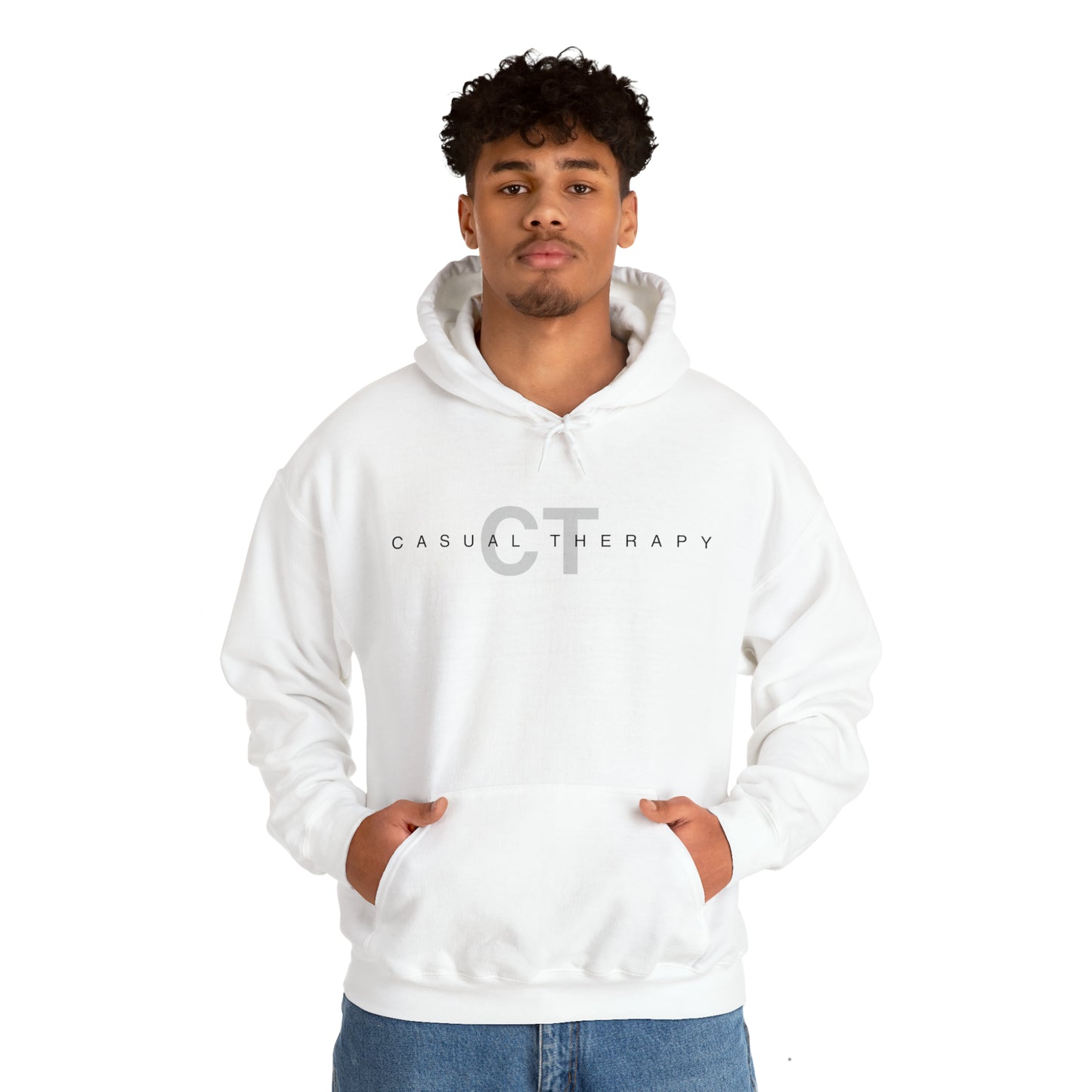 Casual Therapy Classic Logo - Unisex Heavy Blend⢠Hooded Sweatshirt - Casual Therapy
