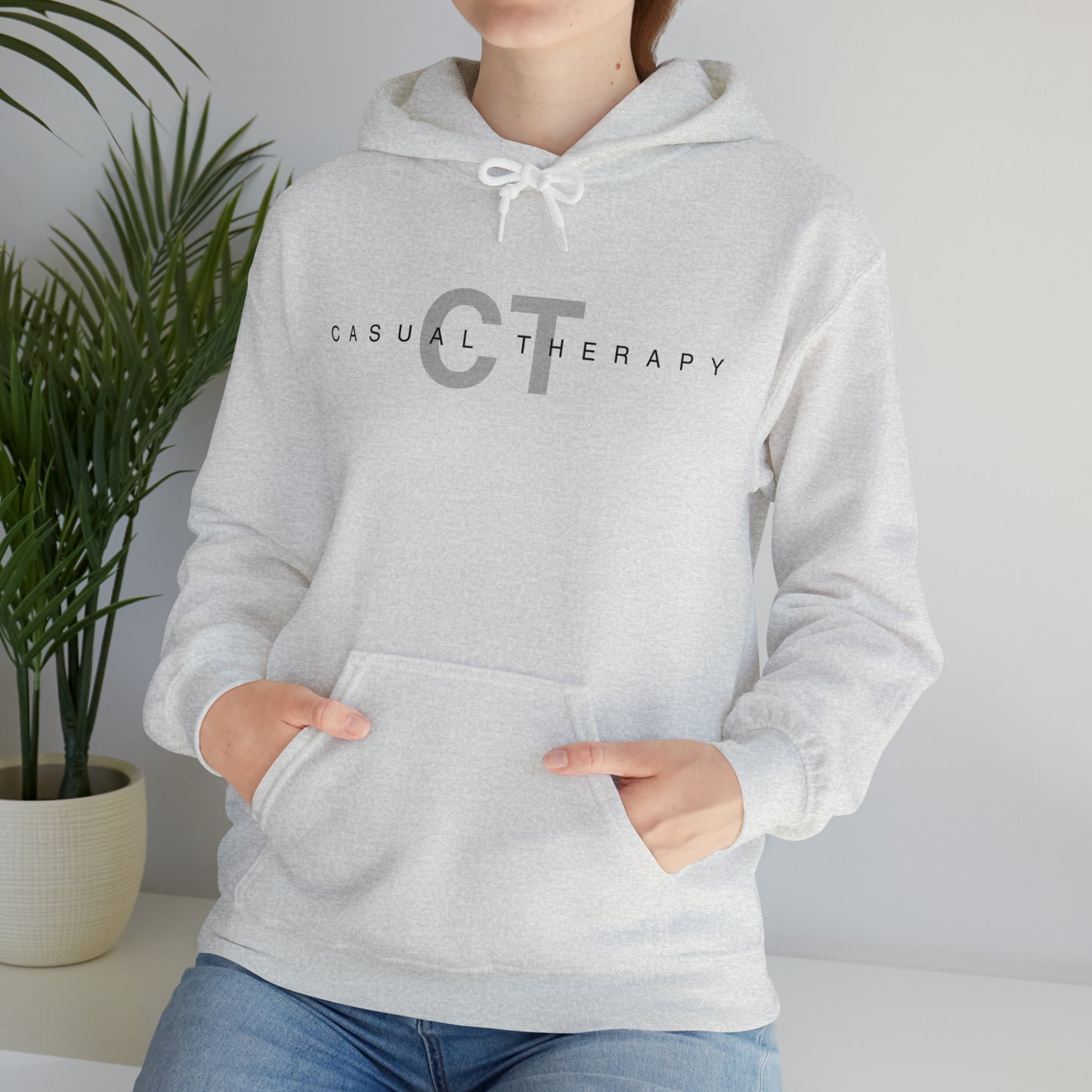Casual Therapy Classic Logo - Unisex Heavy Blend⢠Hooded Sweatshirt - Casual Therapy