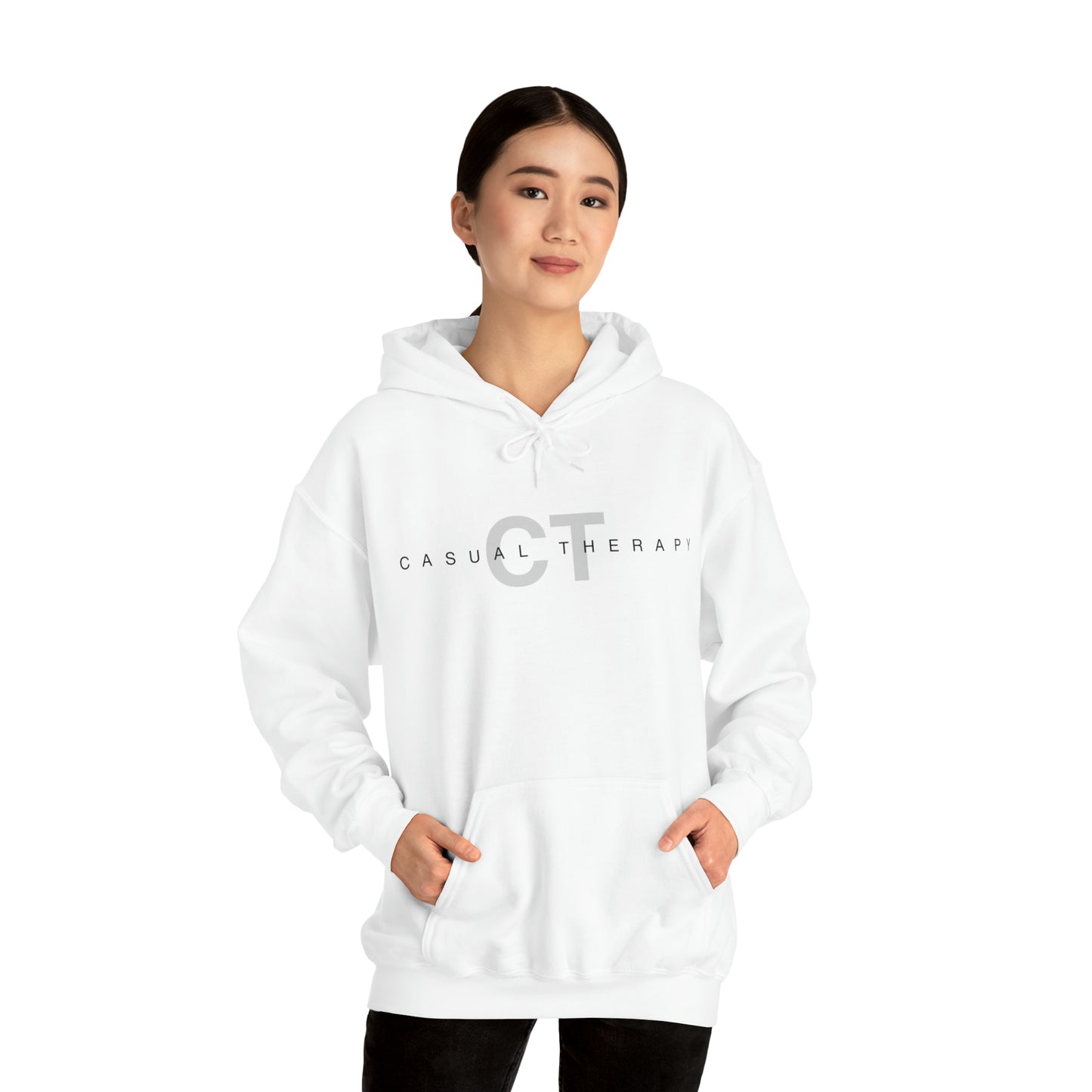 Casual Therapy Classic Logo - Unisex Heavy Blend⢠Hooded Sweatshirt - Casual Therapy
