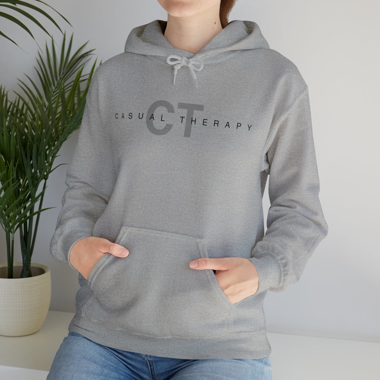 Casual Therapy Classic Logo - Unisex Heavy Blend⢠Hooded Sweatshirt - Casual Therapy