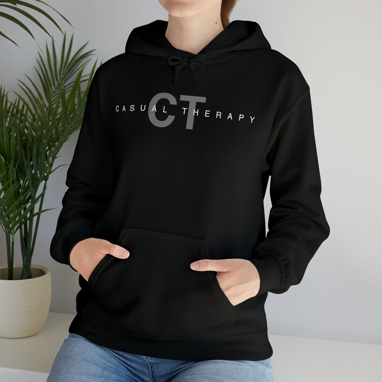Casual Therapy Classic Logo - Unisex Heavy Blend⢠Hooded Sweatshirt - Casual Therapy