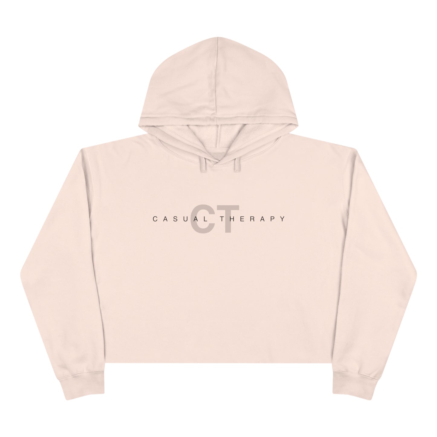 Casual Therapy Classic Logo - Crop Hoodie - Casual Therapy