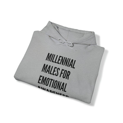 Millennial Males for Emotional Awareness - Unisex Heavy Blend™ Hooded Sweatshirt - Casual Therapy