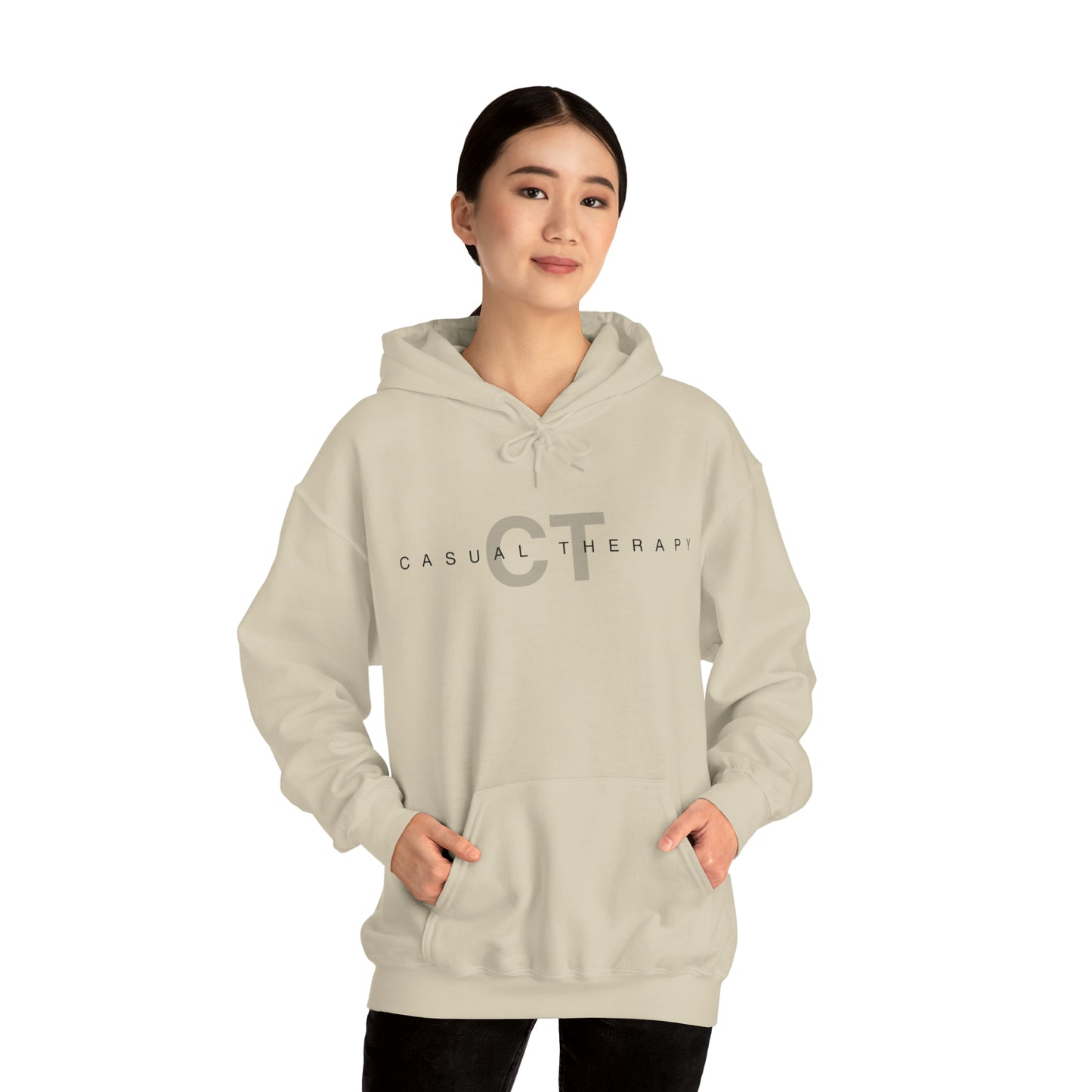 Casual Therapy Classic Logo - Unisex Heavy Blend™ Hooded Sweatshirt - Casual Therapy