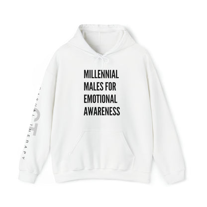 Millennial Males for Emotional Awareness - Unisex Heavy Blend™ Hooded Sweatshirt - Casual Therapy