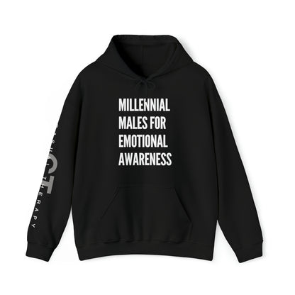 Millennial Males for Emotional Awareness - Unisex Heavy Blend™ Hooded Sweatshirt - Casual Therapy