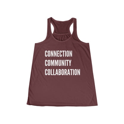 Connection Community Collaboration - Flowy Racerback Tank - Casual Therapy