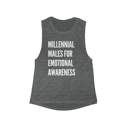 Millennial Males for Emotional Awareness - Flowy Scoop Muscle Tank - Casual Therapy