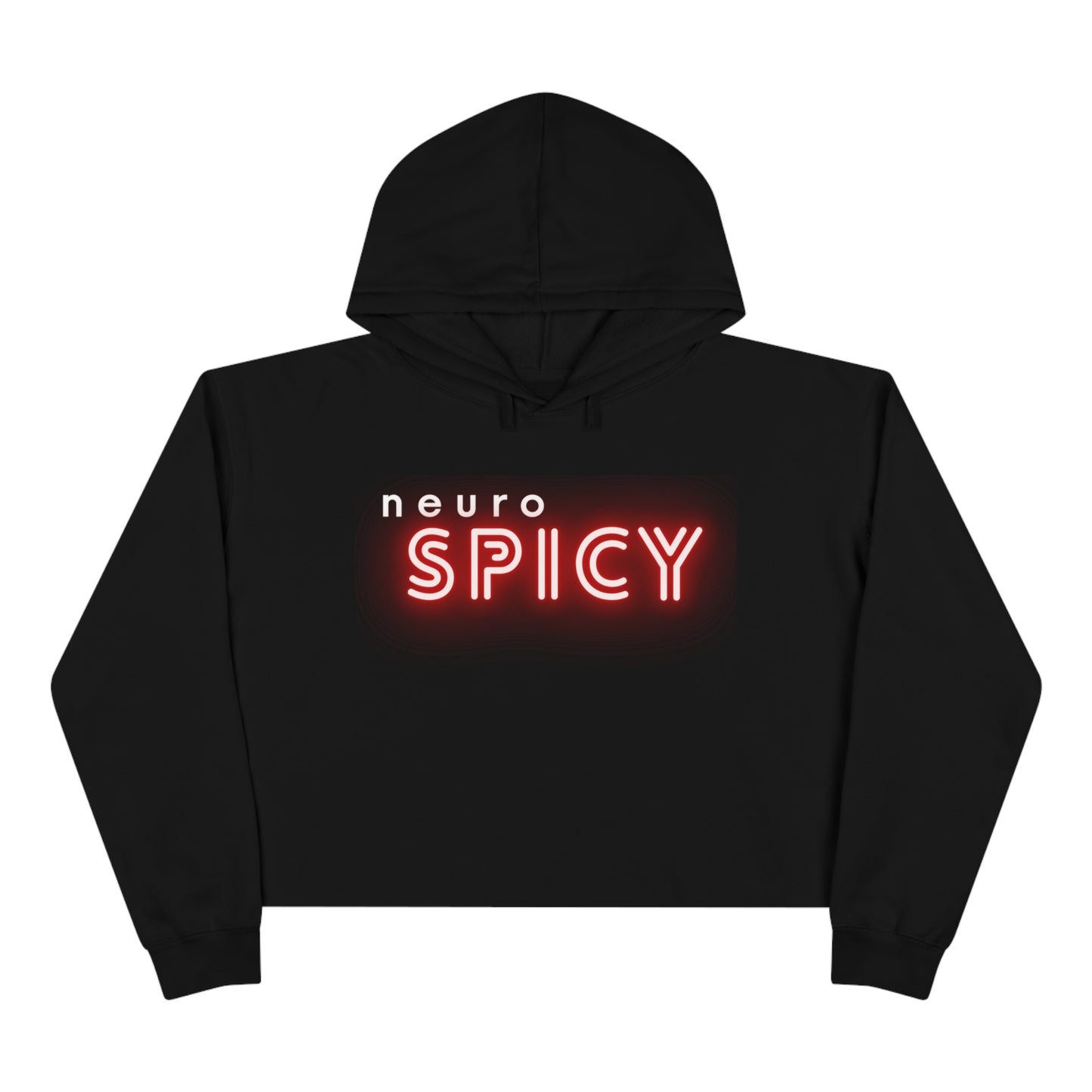 Neuro Spicy - Crop Hoodie - Casual Therapy