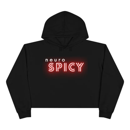 Neuro Spicy - Crop Hoodie - Casual Therapy