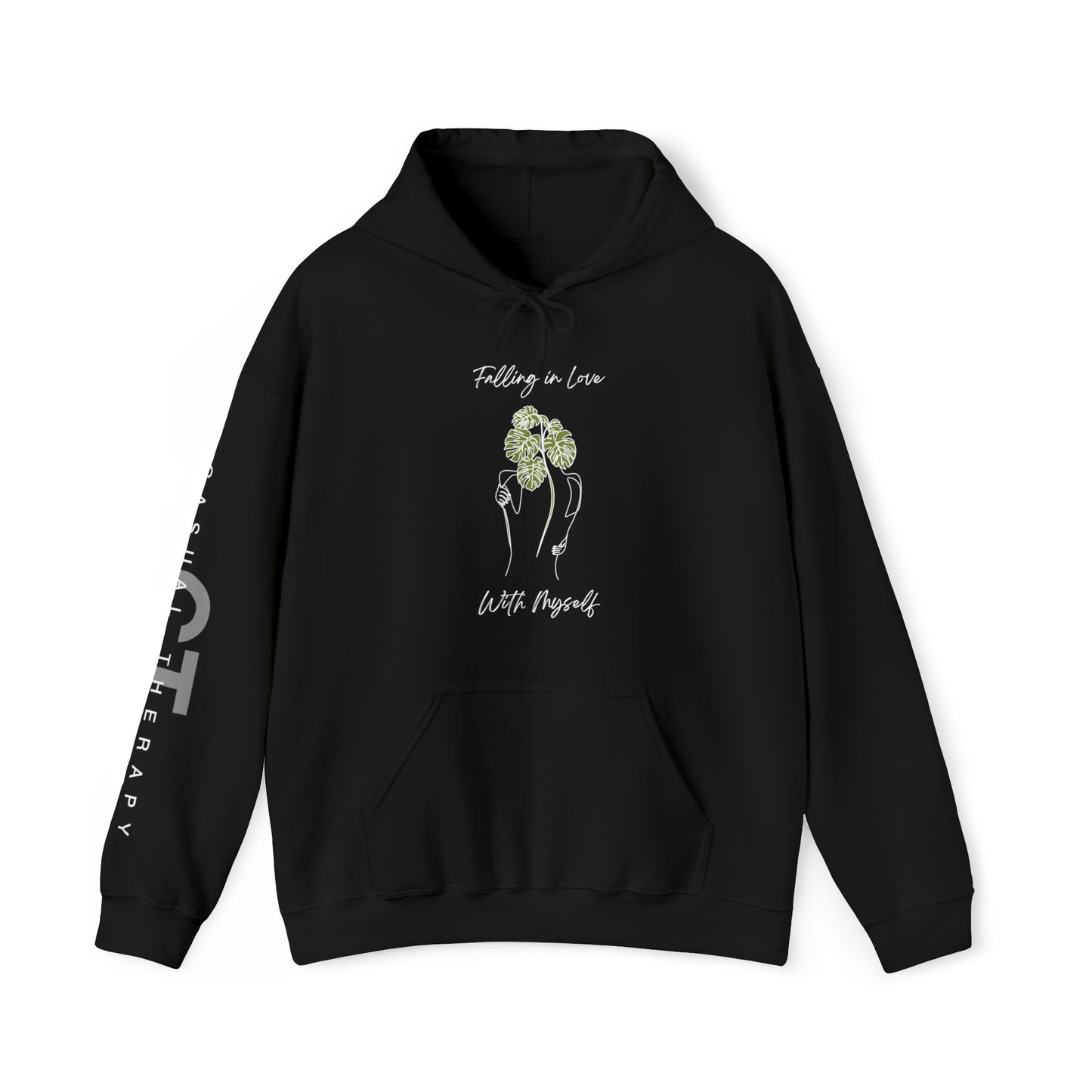 Falling in Love With Myself - Unisex Heavy Blend™ Hooded Sweatshirt - Casual Therapy