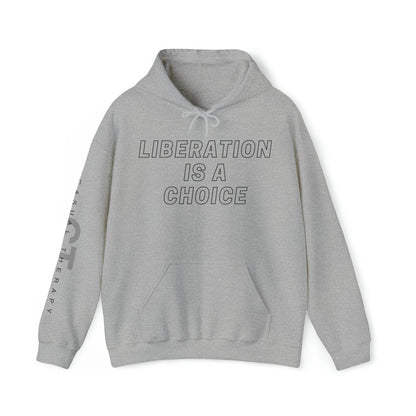 Liberation is a Choice - Unisex Heavy Blend™ Hooded Sweatshirt - Casual Therapy