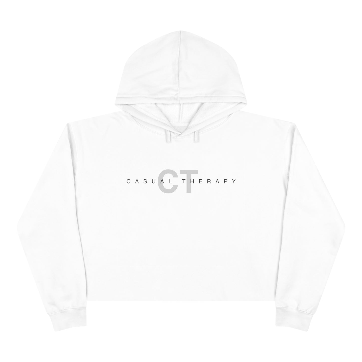 Casual Therapy Classic Logo - Crop Hoodie - Casual Therapy