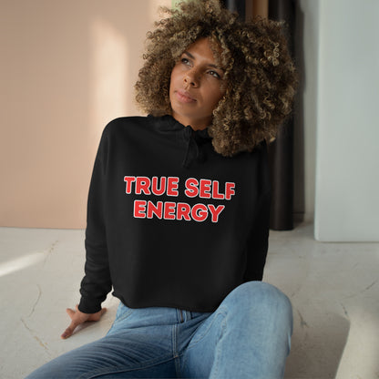 True Self Energy - Crop Hoodie - Casual Therapy