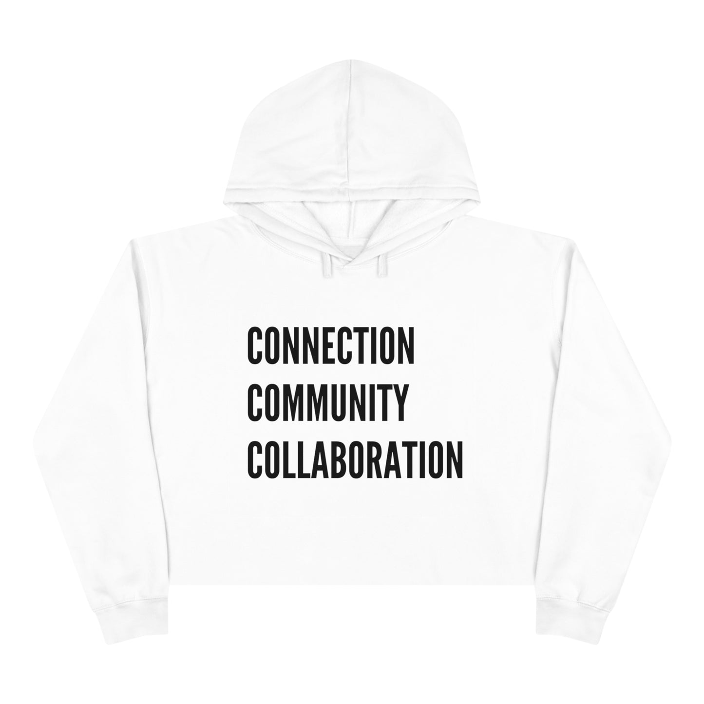 Connection Community Collaboration - Crop Hoodie - Casual Therapy