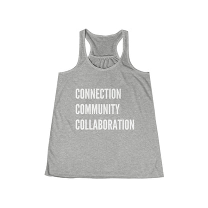 Connection Community Collaboration - Flowy Racerback Tank - Casual Therapy