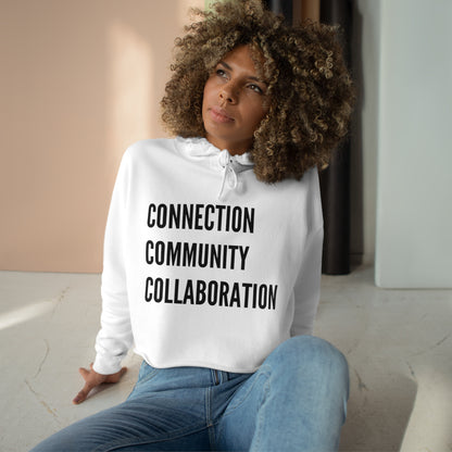 Connection Community Collaboration - Crop Hoodie - Casual Therapy