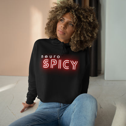 Neuro Spicy - Crop Hoodie - Casual Therapy