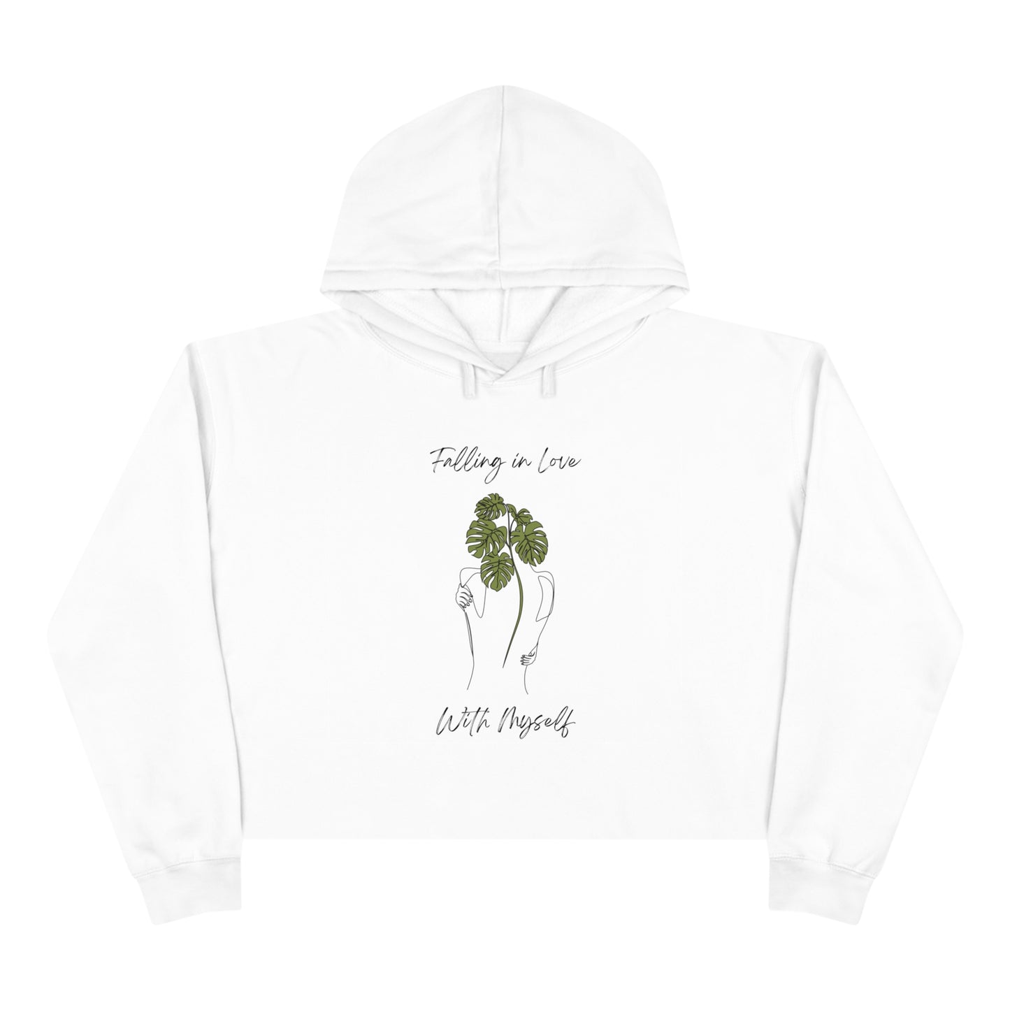 Falling In Love With Myself - Crop Hoodie - Casual Therapy