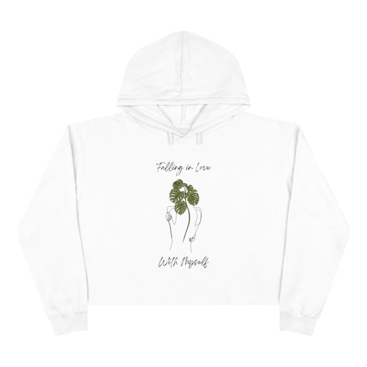 Falling In Love With Myself - Crop Hoodie - Casual Therapy