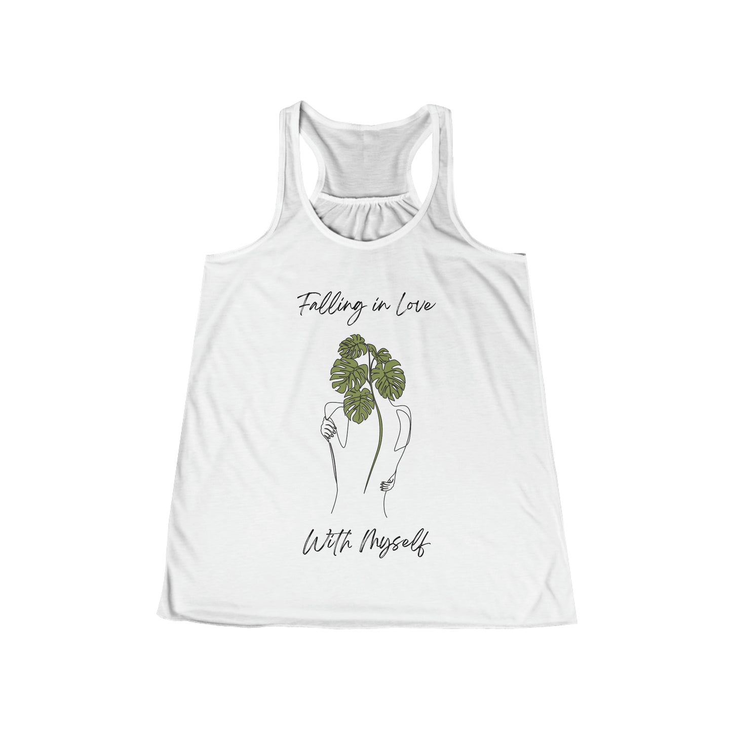 Falling In Love With Myself - Flowy Racerback Tank - Casual Therapy