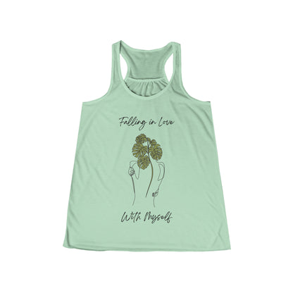 Falling In Love With Myself - Flowy Racerback Tank - Casual Therapy