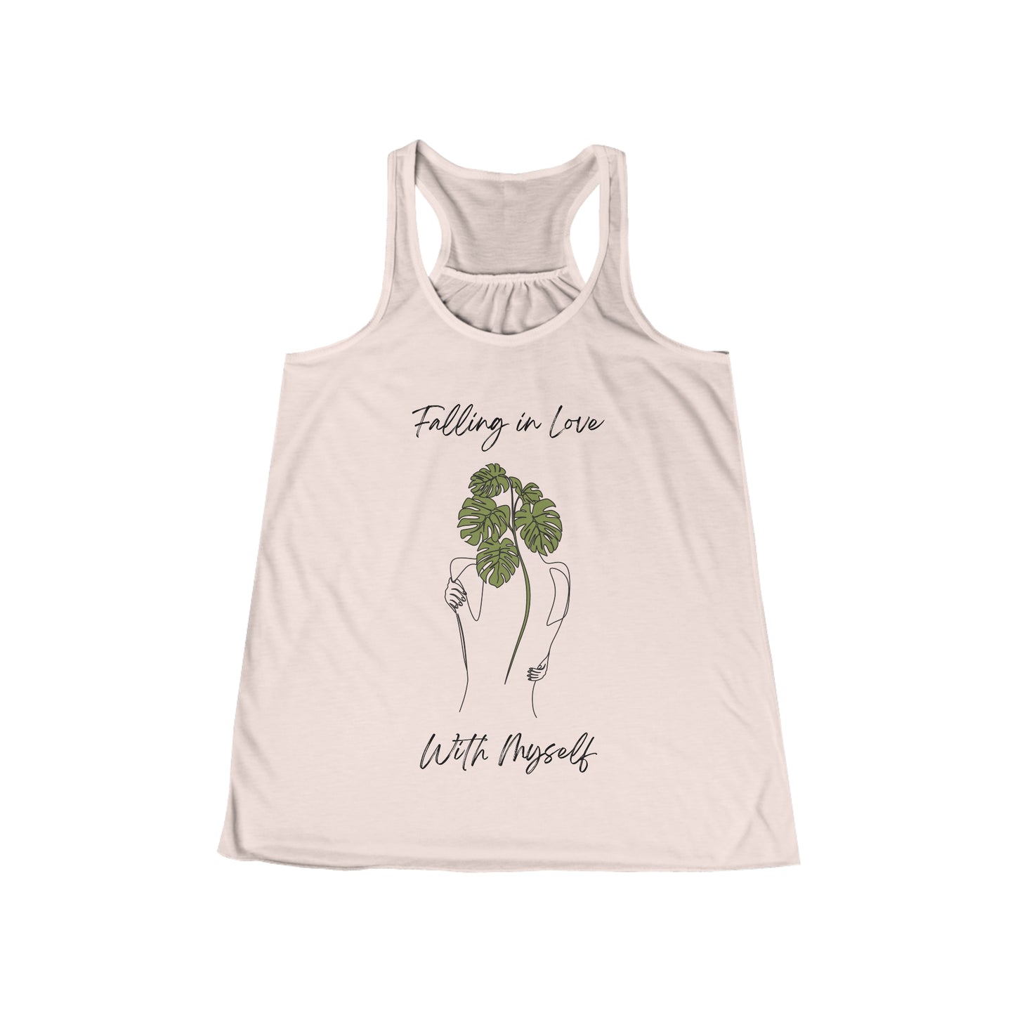 Falling In Love With Myself - Flowy Racerback Tank - Casual Therapy