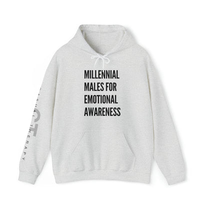 Millennial Males for Emotional Awareness - Unisex Heavy Blend™ Hooded Sweatshirt - Casual Therapy