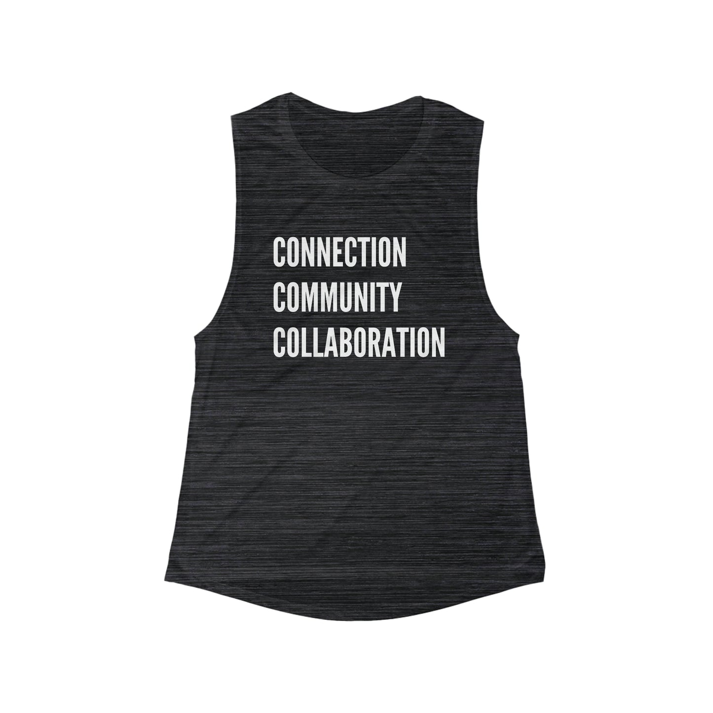 Connection Community Collaboration -  Flowy Scoop Muscle Tank - Casual Therapy