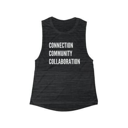 Connection Community Collaboration -  Flowy Scoop Muscle Tank - Casual Therapy