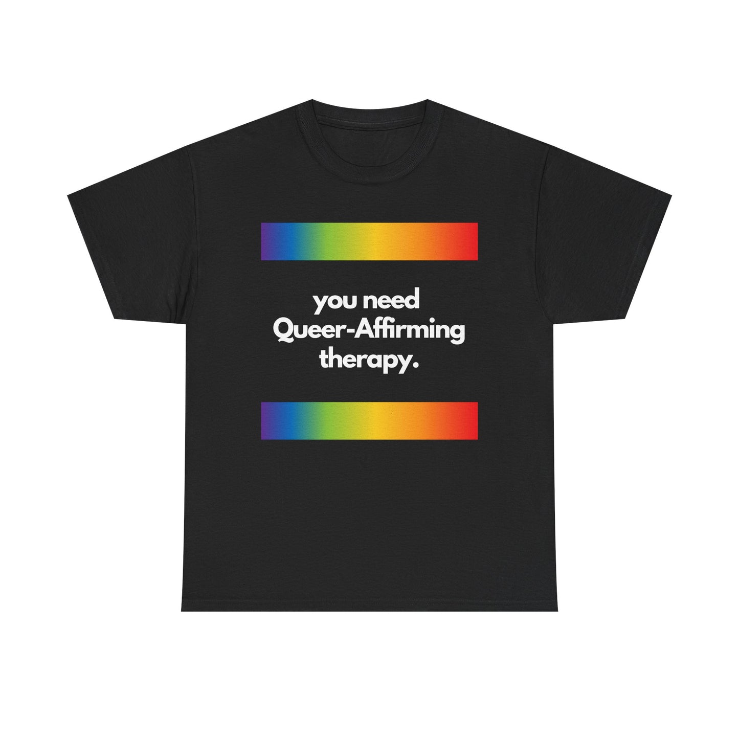 Rainbow Equality Tee — Minimal Pride Bars T-Shirt