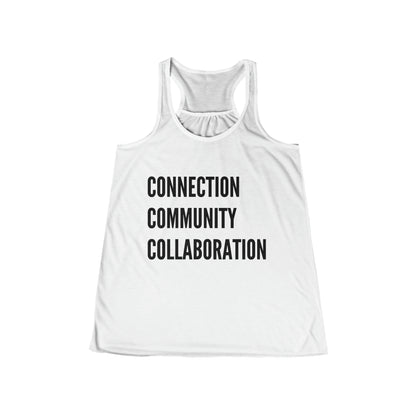 Connection Community Collaboration - Flowy Racerback Tank - Casual Therapy