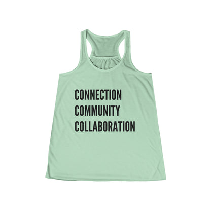 Connection Community Collaboration - Flowy Racerback Tank - Casual Therapy