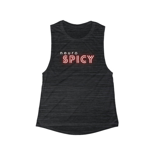 Neuro Spicy - Flowy Scoop Muscle Tank - Casual Therapy