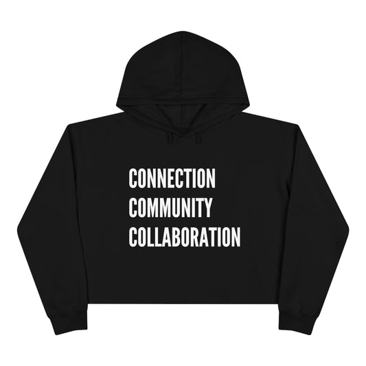 Connection Community Collaboration - Crop Hoodie - Casual Therapy